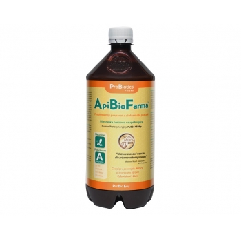 APIBIOFARMA 1L  - probiotyk z ziołami dla pszczół