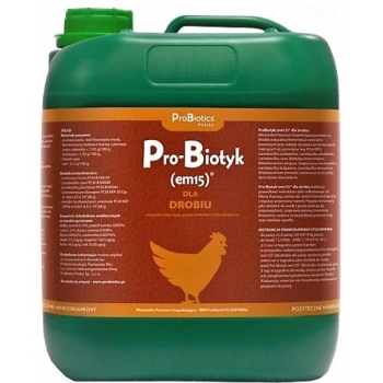 PRO-BIOTYK EM15 - probiotyk dla drobiu 5L