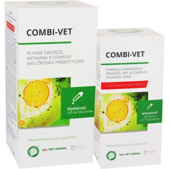 COMBI-VET drożdże witamin B complex prebiotyk250ml