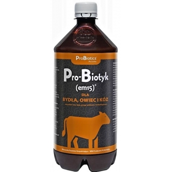 PRO-BIOTYK EM15 - probiotyk dla bydła owiec kóz 1L